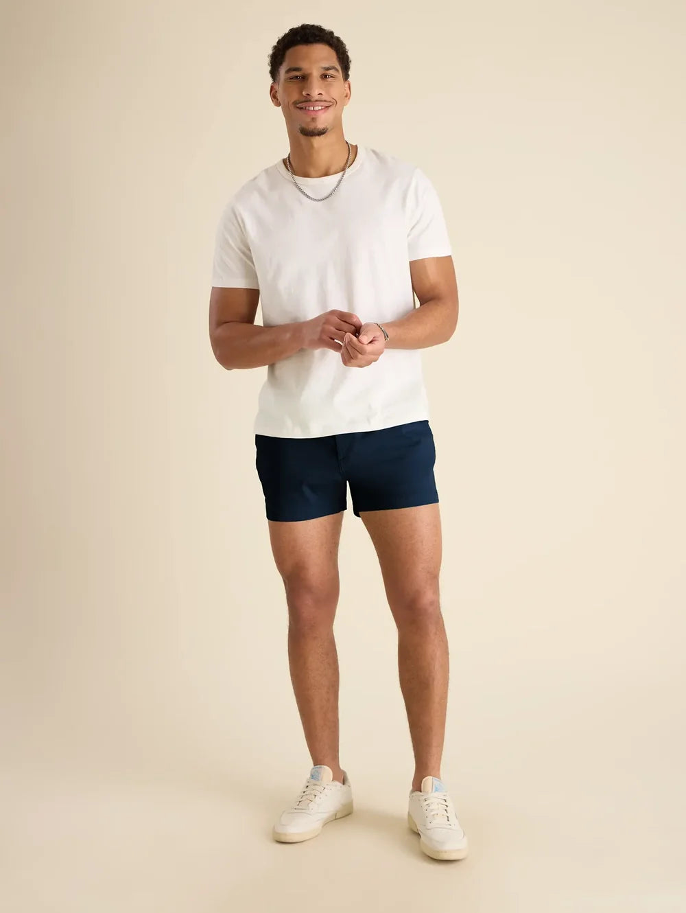 The 24/7, 365 (Essential Non Pocket T-Shirt) - White - Image 5 - Chubbies Shorts