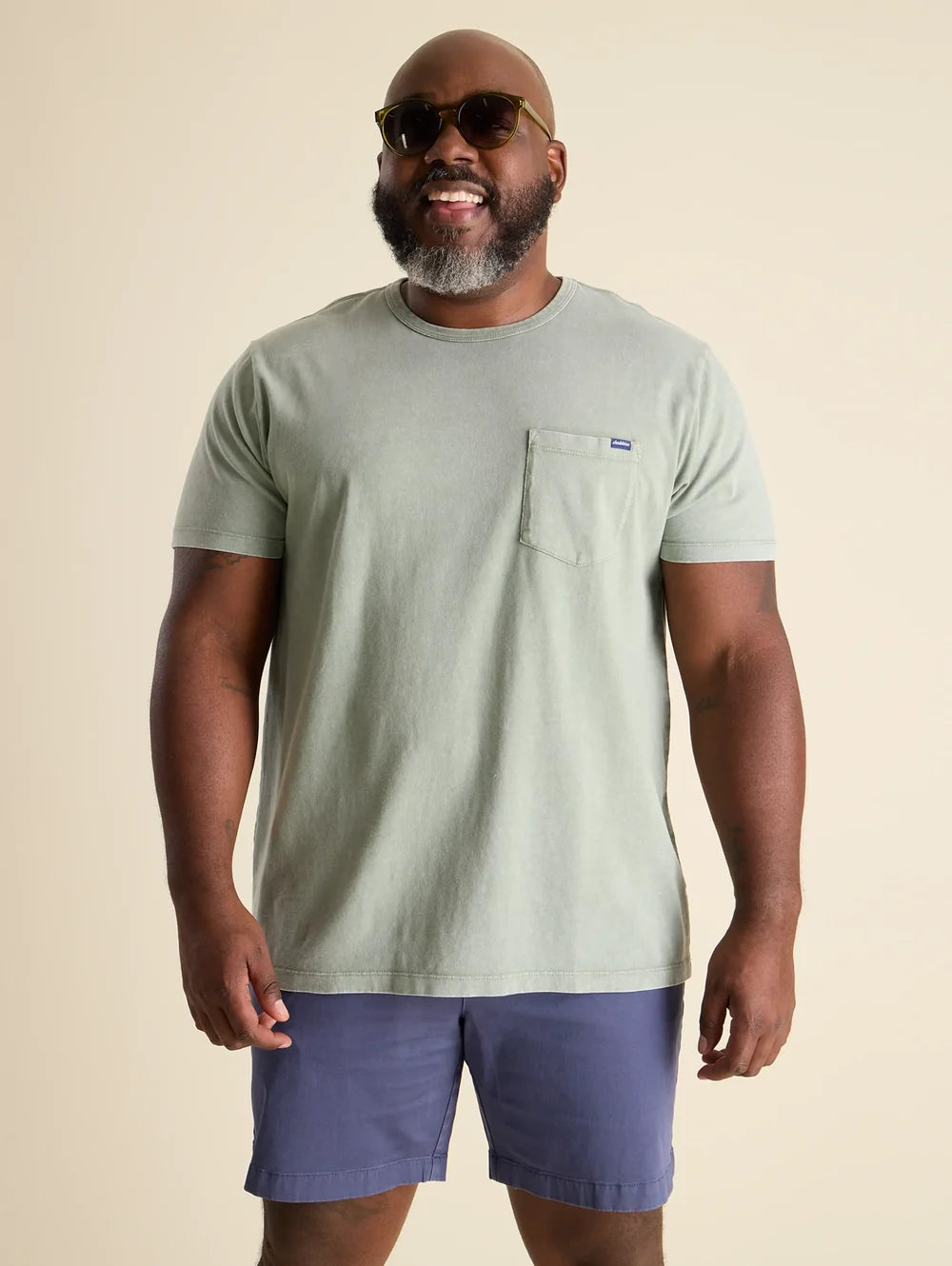 The 24/7, 365 (Essential Pocket T-Shirt) - Olive - Image 4 - Chubbies Shorts