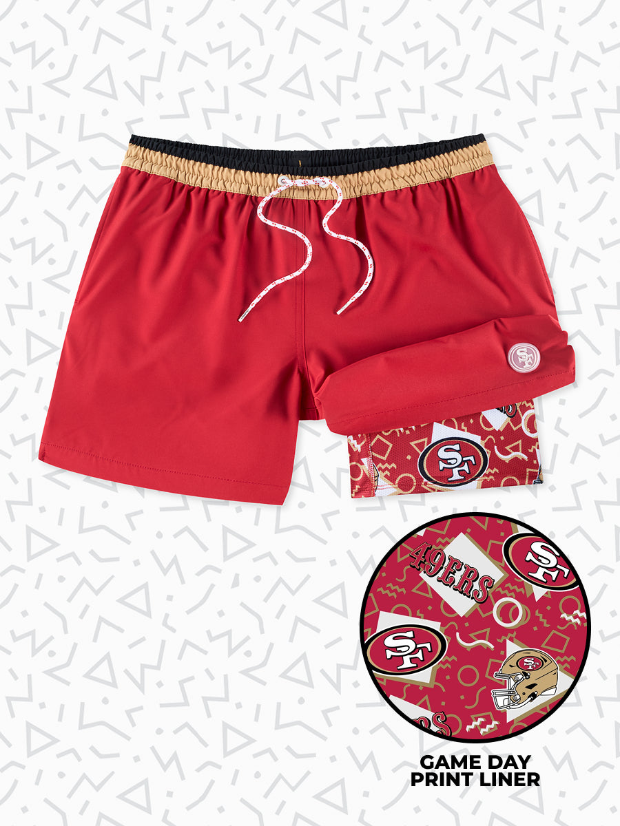 The Secret 49ers 5.5" (Classic Lined Swim Trunks) - Image 1 - Chubbies Shorts