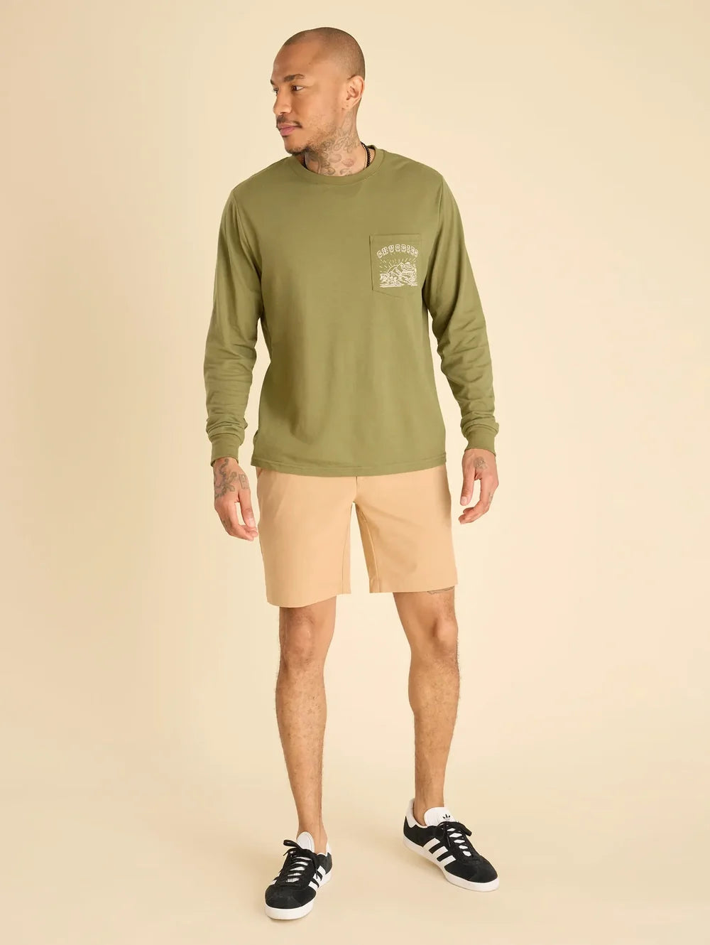 The All About Almonds 8" (Everywear Performance Short) - Image 1 - Chubbies Shorts