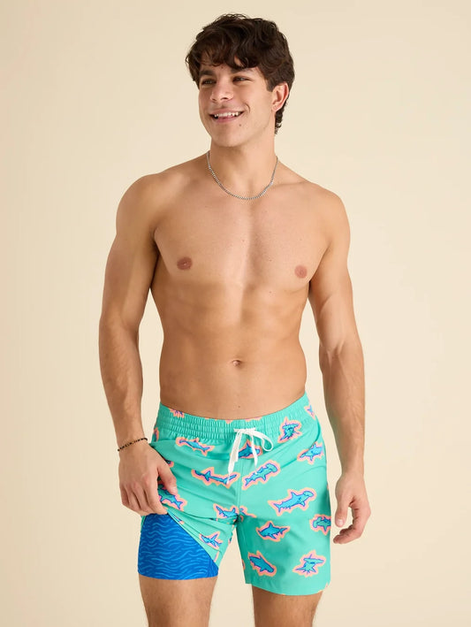 The Apex Swimmers 7" (Lined Classic Swim Trunk) - Image 1 - Chubbies Shorts