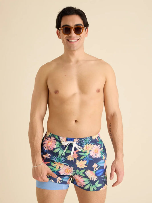 The Big Bloomers 4" (Classic Lined Swim Trunk) - Image 1 - Chubbies Shorts