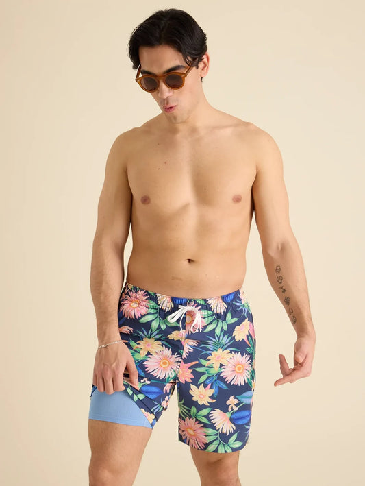 The Big Bloomers 7" (Classic Lined Swim Trunk) - Image 1 - Chubbies Shorts