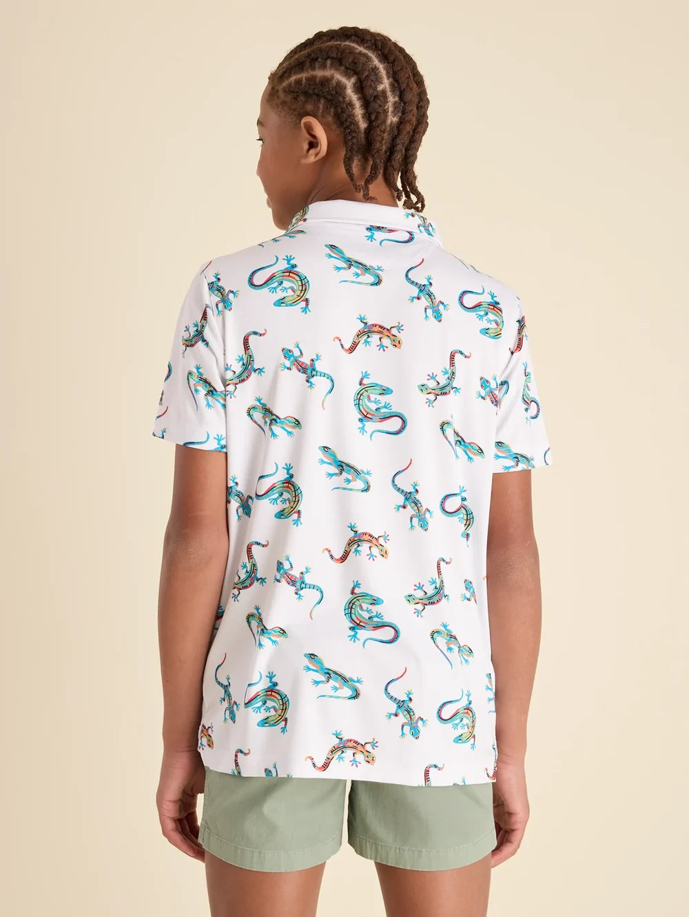 The Blizzard O' Lizard (Boys Performance Polo) - Image 2 - Chubbies Shorts