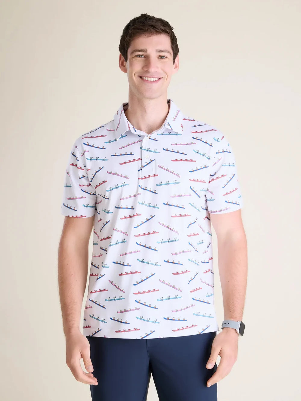 The Blue Bird Shot Ski Day (Performance Polo) - Image 1 - Chubbies Shorts