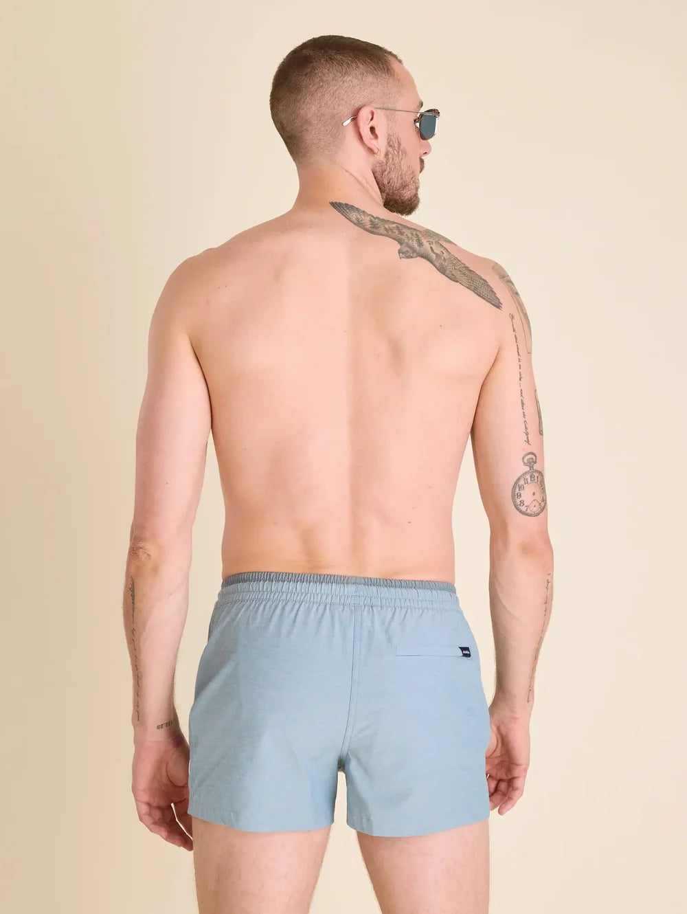 The Blue Horizons 4" (Classic Lined Swim Trunk) - Image 3 - Chubbies Shorts