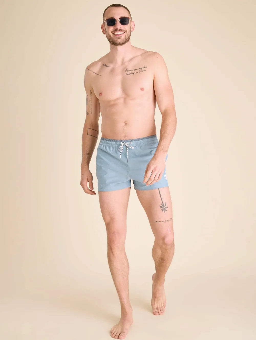 The Blue Horizons 4" (Classic Lined Swim Trunk) - Image 5 - Chubbies Shorts