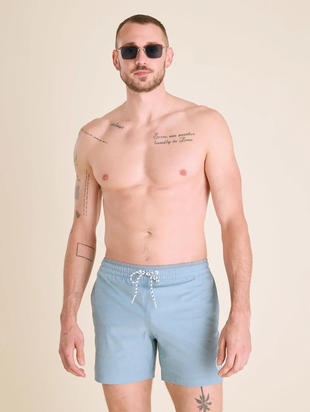 The Blue Horizons 5.5" (Classic Lined Swim Trunk) - Image 2 - Chubbies Shorts