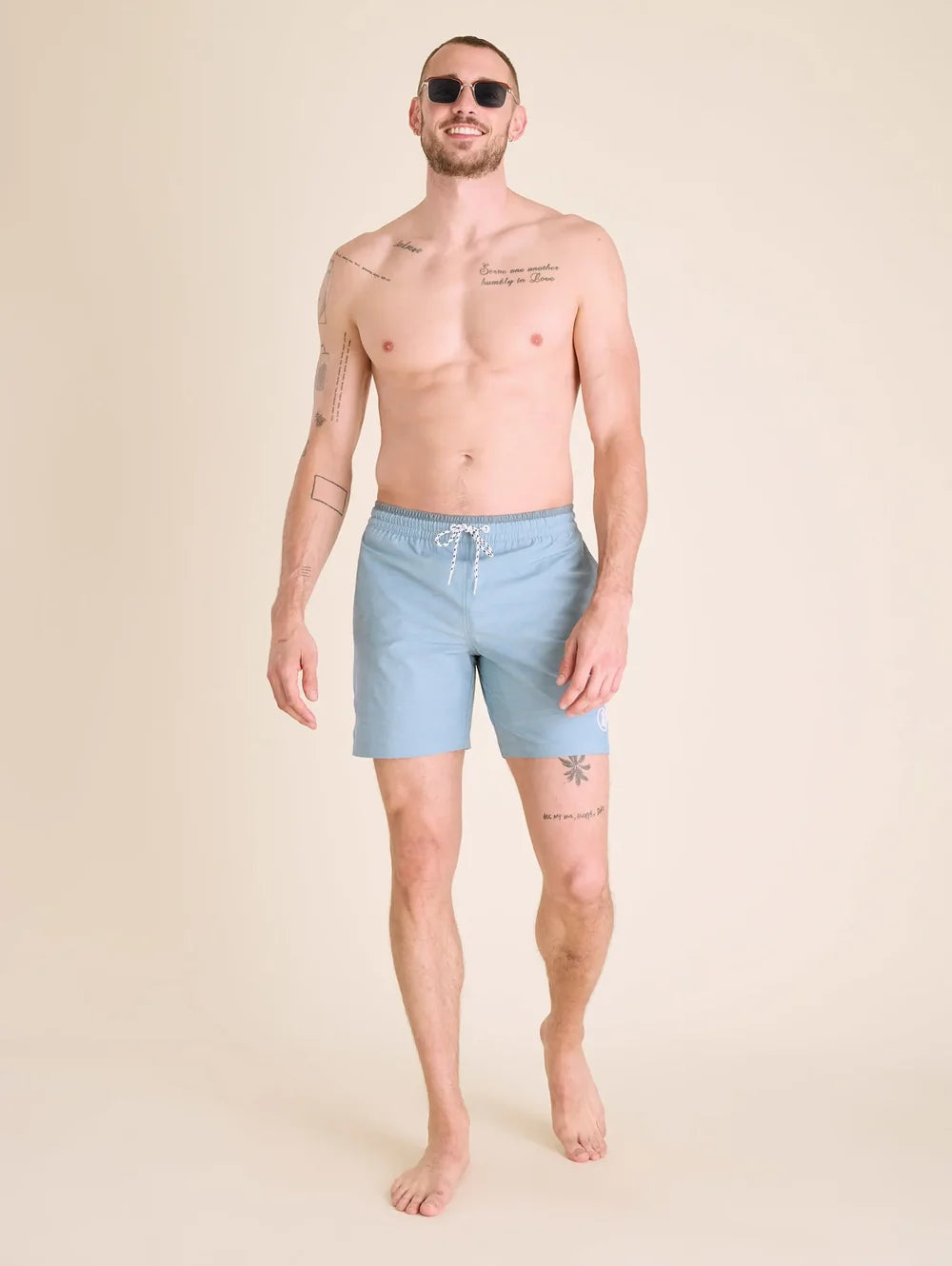 The Blue Horizons 7" (Classic Swim Trunk) - Image 1 - Chubbies Shorts
