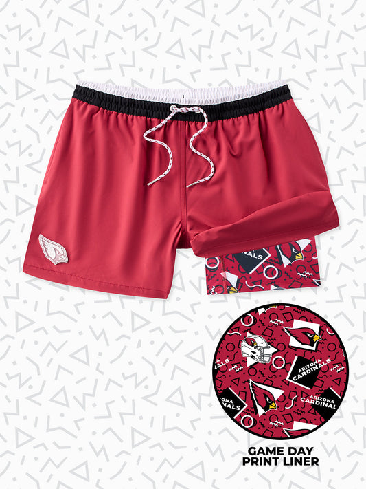 The Secret Cardinals 5.5" (Classic Lined Swim Trunks) - Image 1 - Chubbies Shorts