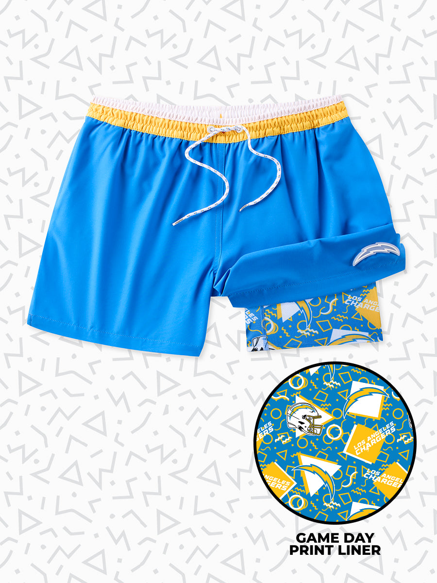 The Secret Chargers 5.5" (Classic Lined Swim Trunks) - Image 1 - Chubbies Shorts