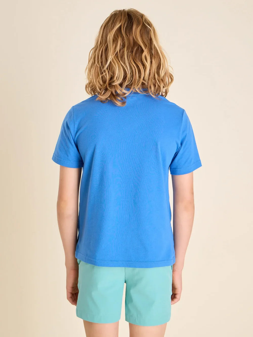 The Cool Rooster (Boys Non Pocket T-Shirt) - Royal Blue - Image 2 - Chubbies Shorts