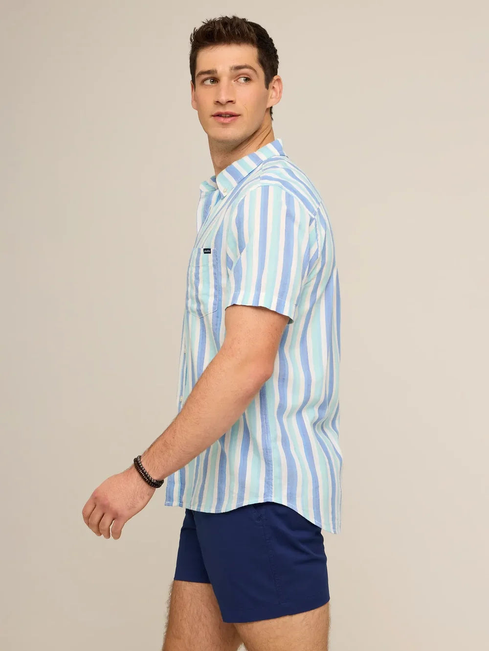 The Deep Sea Streaks (Resort Weave Friday Shirt) - Image 4 - Chubbies Shorts