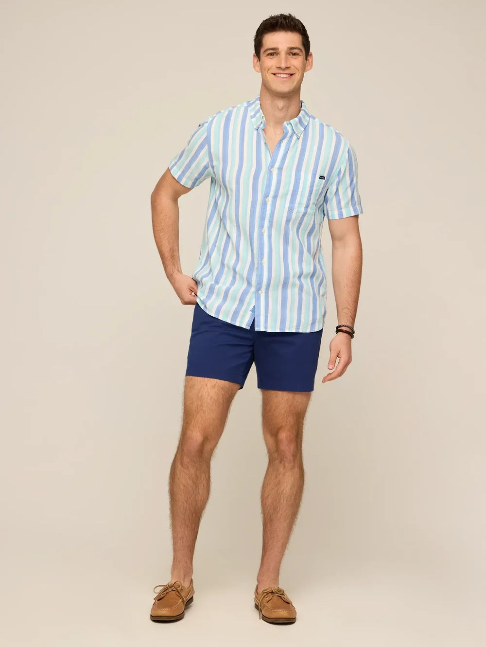 The Deep Sea Streaks (Resort Weave Friday Shirt) - Image 2 - Chubbies Shorts