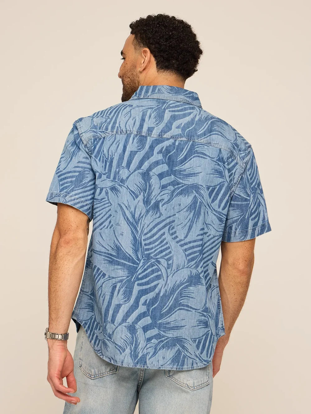 The Denim Leaf (Dock Shirt) - Image 3 - Chubbies Shorts