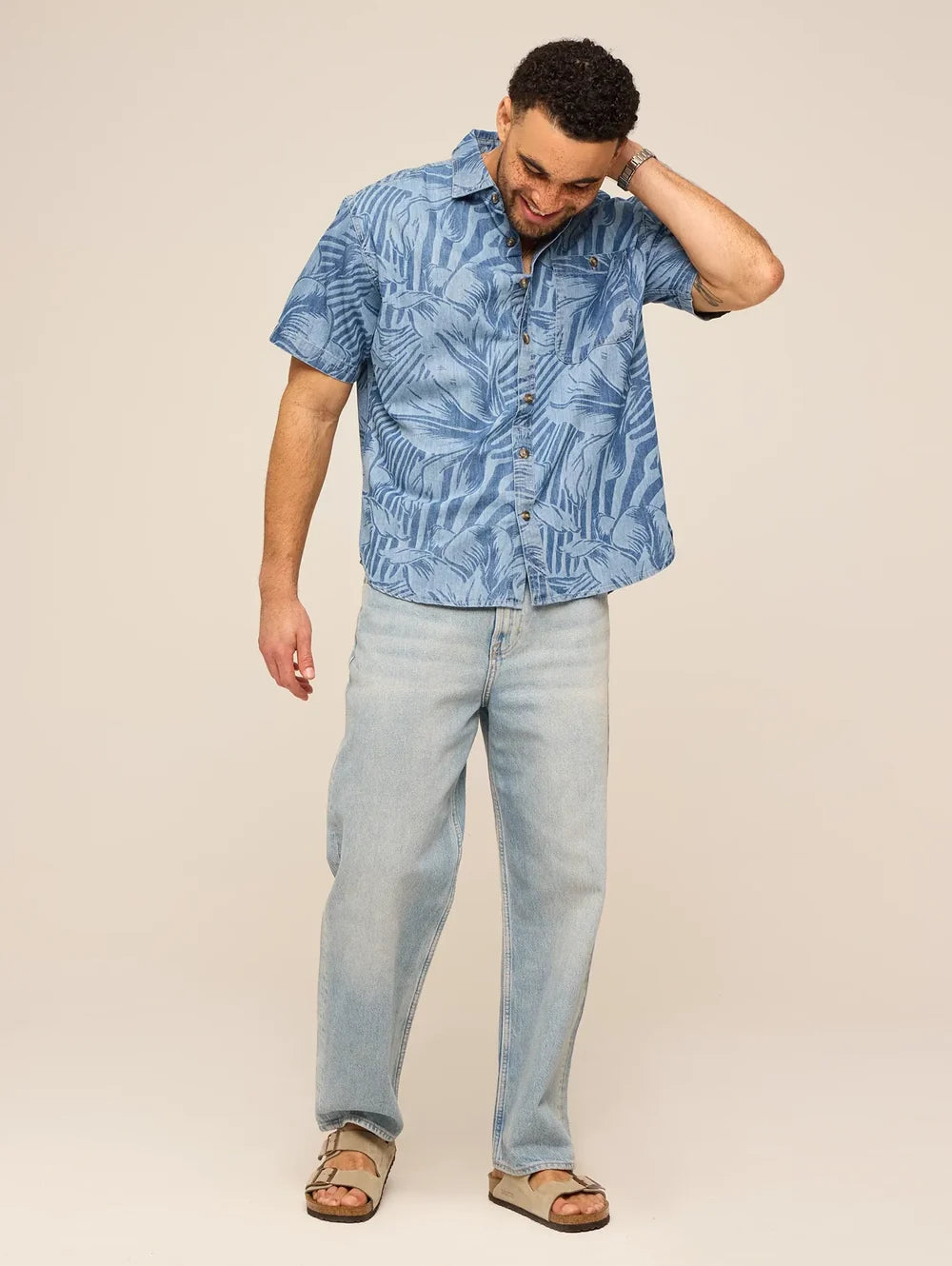 The Denim Leaf (Dock Shirt) - Image 6 - Chubbies Shorts