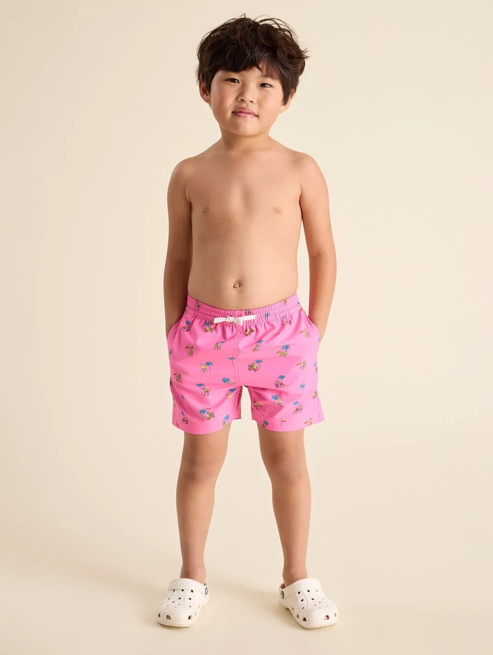 The Dino Racers (Toddler Swim Trunk) - Image 1 - Chubbies Shorts