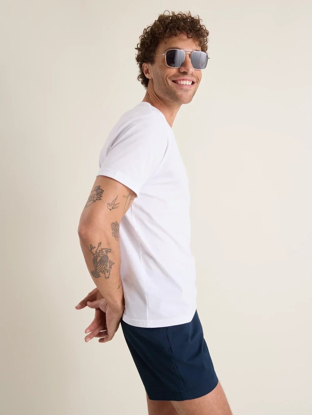 The Domingos For Flamingo (Non Pocket T-Shirt) - Image 2 - Chubbies Shorts