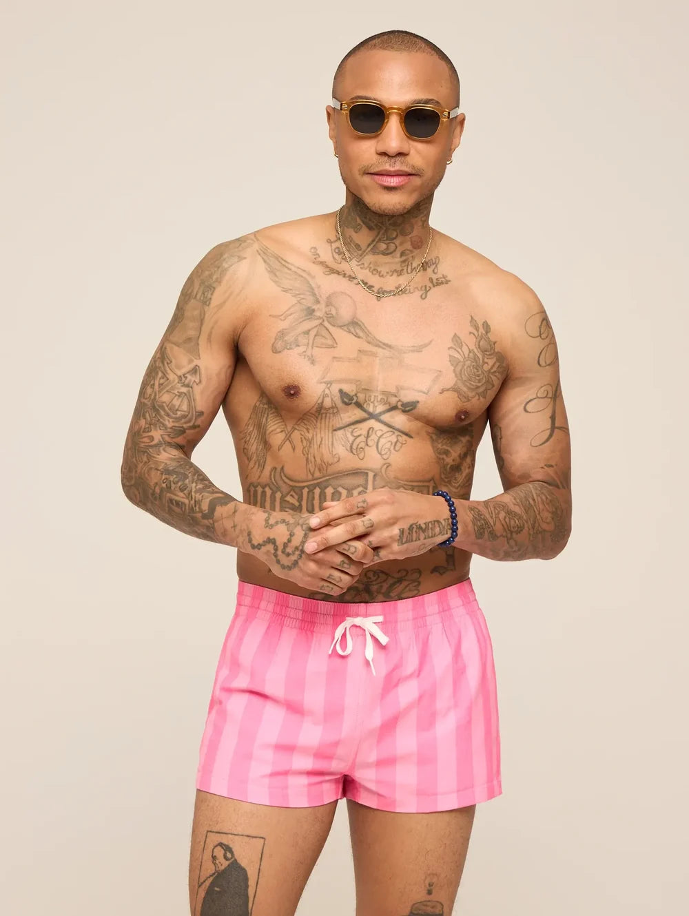 The Dreamhouse Pinks 2" (Classic Lined Swim Trunk) - Image 4 - Chubbies Shorts