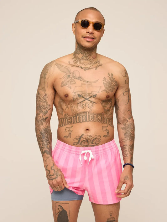 The Dreamhouse Pinks 4" (Classic Lined Swim Trunk) - Image 1 - Chubbies Shorts
