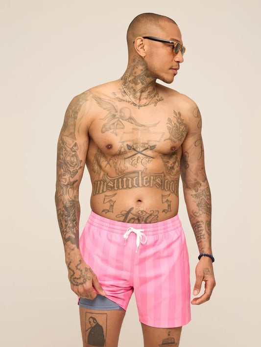 The Dreamhouse Pinks 5.5" (Classic Lined Swim Trunk) - Image 1 - Chubbies Shorts