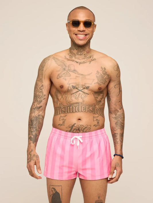 The Dreamhouse Pinks 2" (Classic Lined Swim Trunk) - Image 1 - Chubbies Shorts