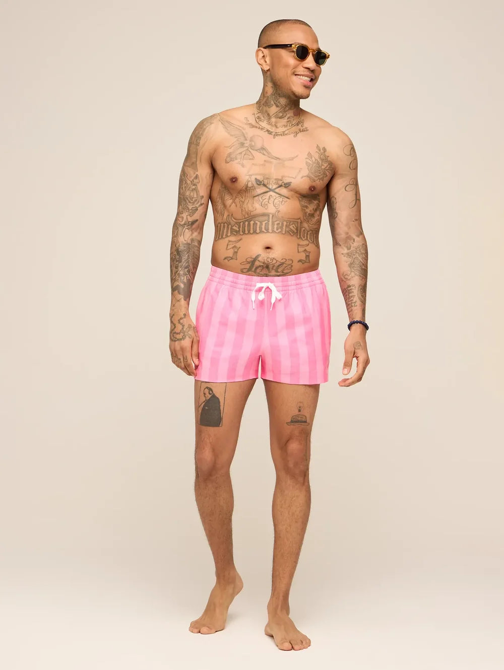 The Dreamhouse Pinks 4" (Classic Lined Swim Trunk) - Image 5 - Chubbies Shorts