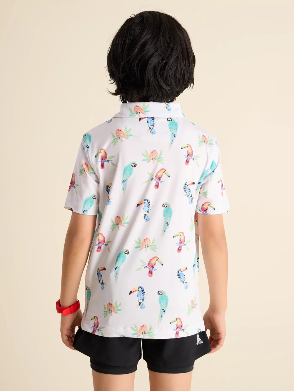 The Dude Where's Macaw (Boys Performance Polo) - Image 4 - Chubbies Shorts