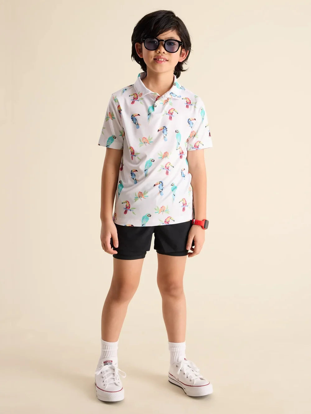 The Dude Where's Macaw (Boys Performance Polo) - Image 9 - Chubbies Shorts