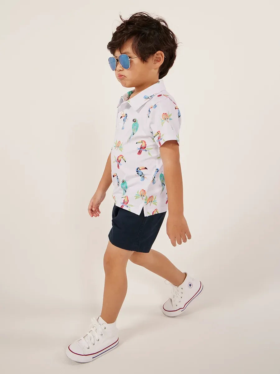 The Dude Wheres Macaw (Toddler Polo) - Image 3 - Chubbies Shorts