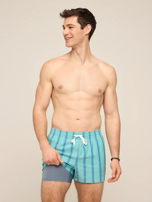 The Everpine Stripes 4" (Classic Lined Swim Trunk) - Image 1 - Chubbies Shorts