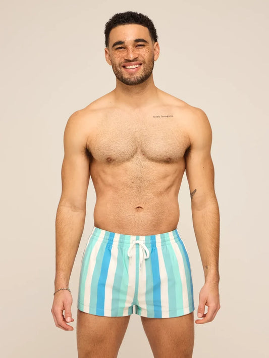 The Eversea Stripes 2" (Classic Lined Swim Trunk) - Image 1 - Chubbies Shorts