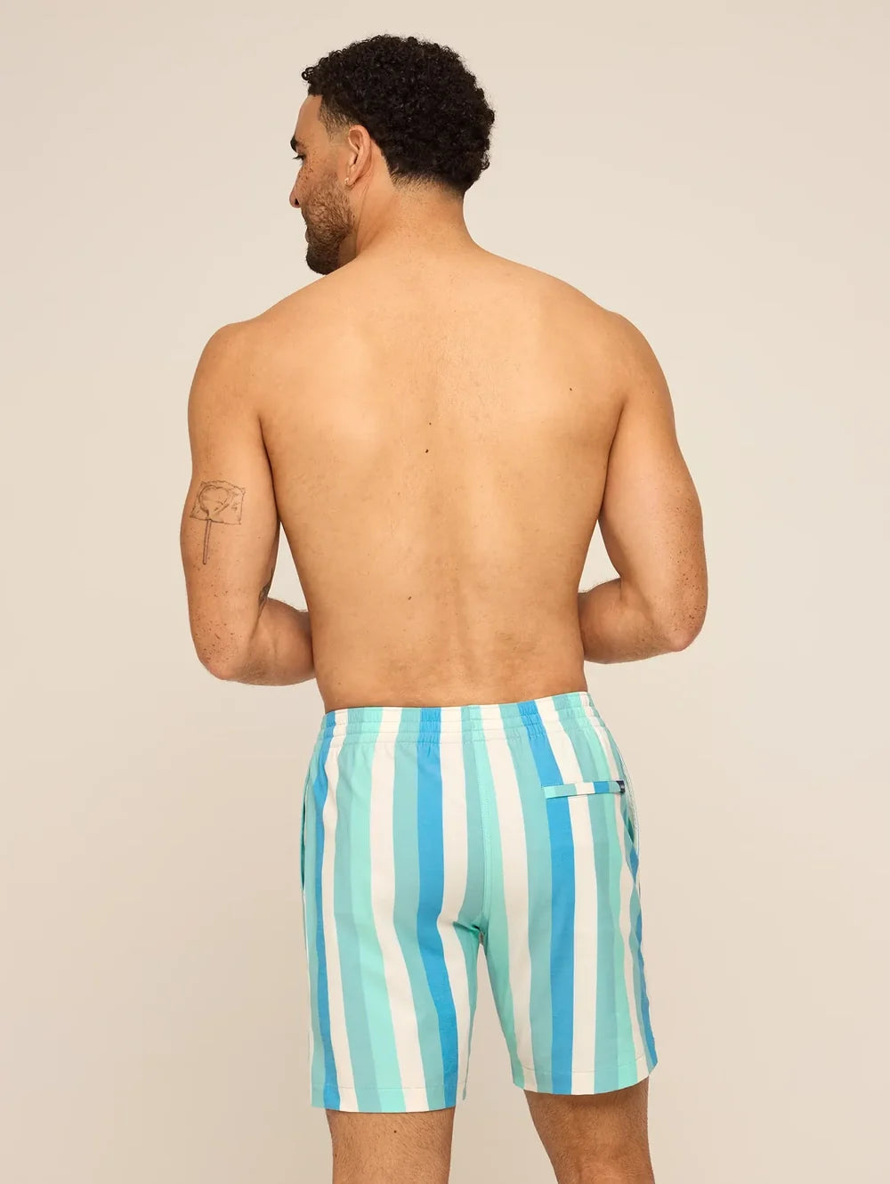 The Eversea Stripes 7" (Classic Lined Swim Trunk) - Image 2 - Chubbies Shorts