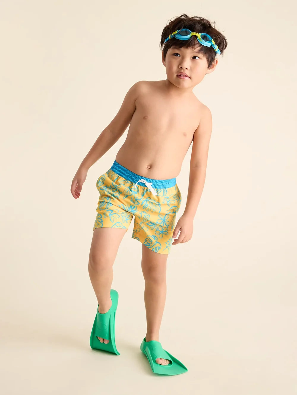 The Floral Explorers (Toddler Swim Trunk) - Image 1 - Chubbies Shorts