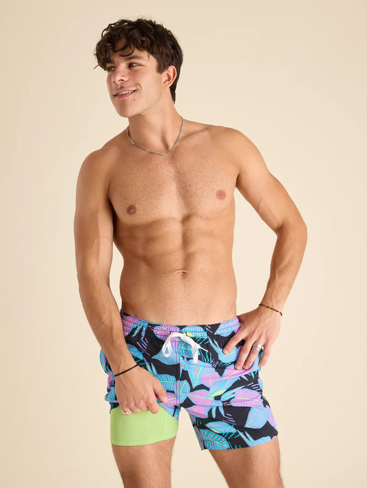 The Fluorescent Funk 5.5" (Classic Lined Swim Trunk) - Image 1 - Chubbies Shorts