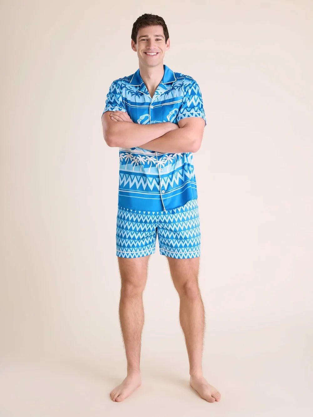 The Fly-Mingo- Blue (Satin Sleep Shirt) - Image 4 - Chubbies Shorts