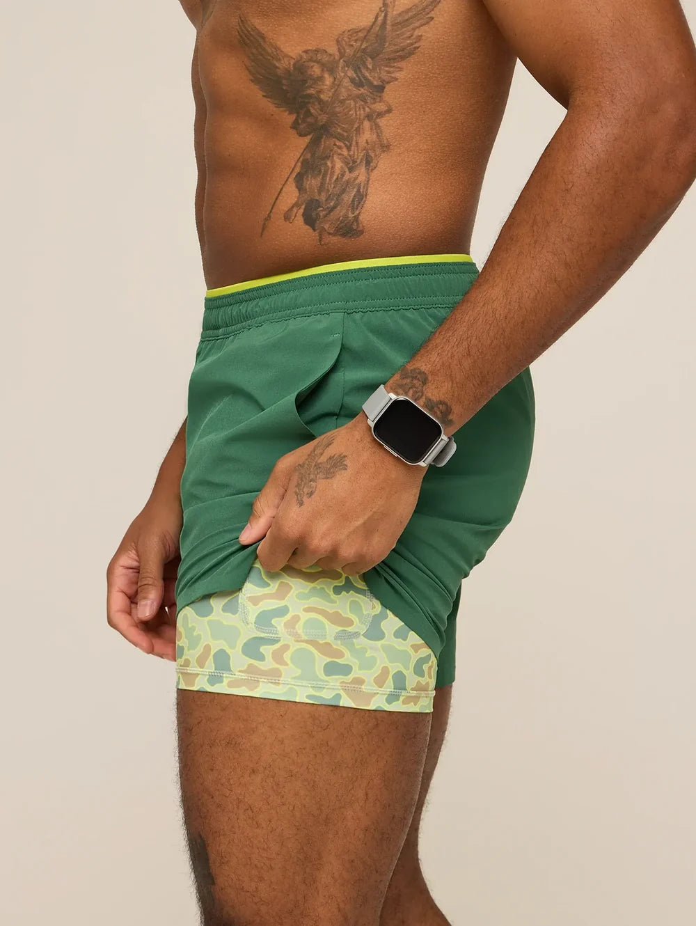 The Forest Floors 5.5" (Ultimate Training Short with Hidden Liner) - Image 8 - Chubbies Shorts