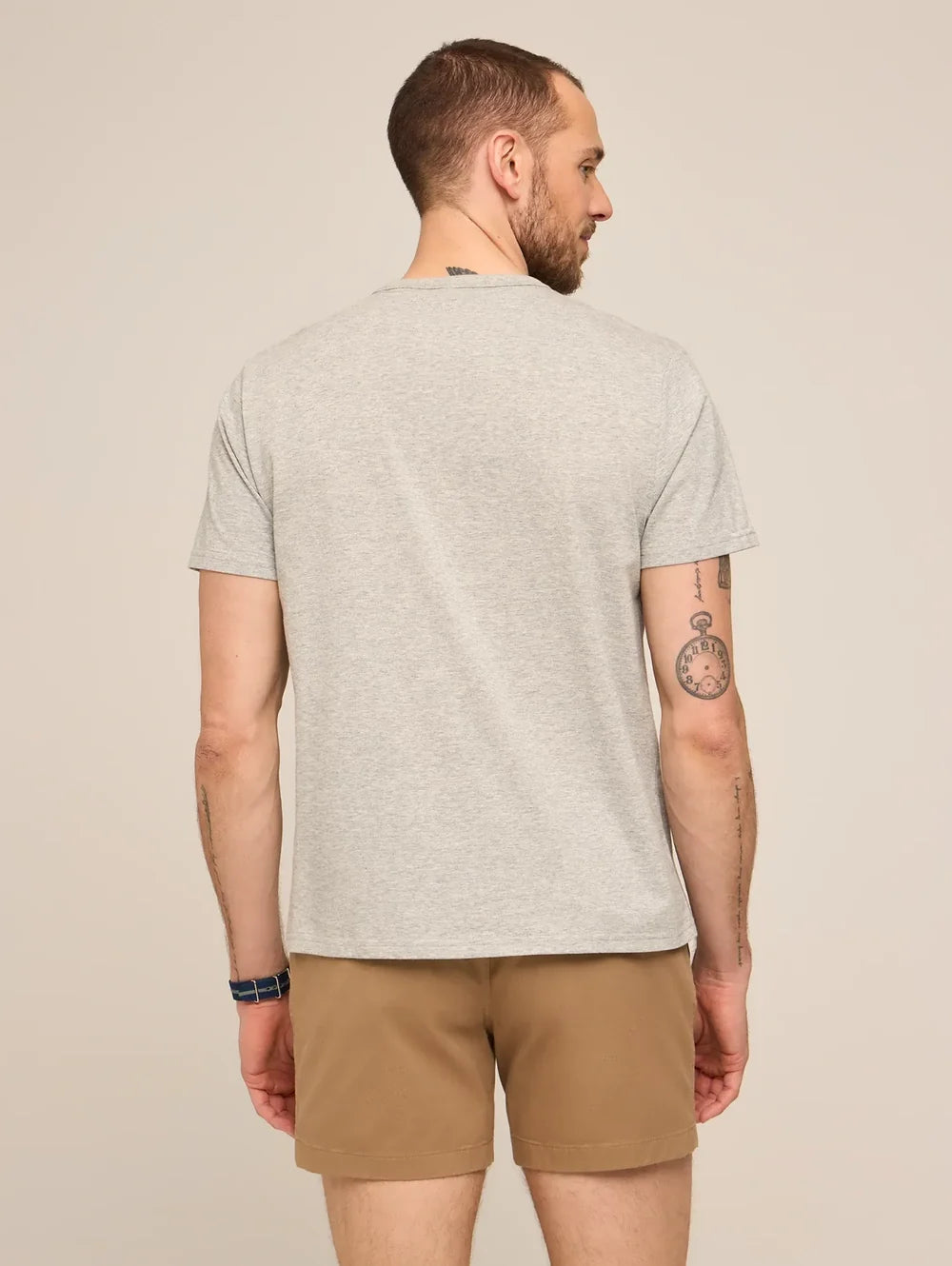 The Fork In The Road (Non Pocket Graphic T-Shirt)- Gray - Image 2 - Chubbies Shorts