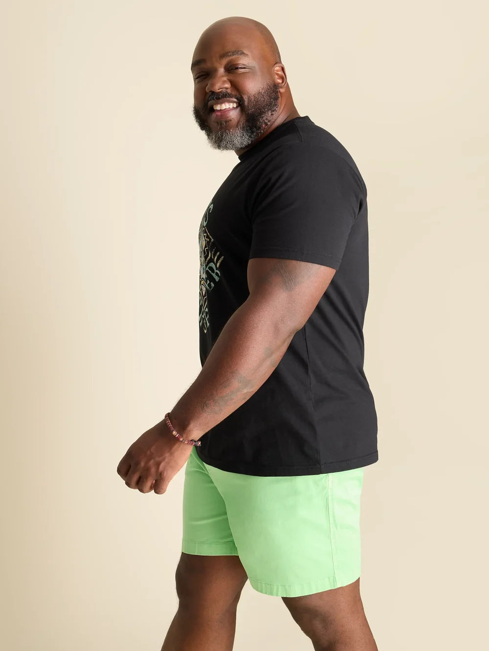 The Gecko Deco (Non Pocket Graphic T-Shirt) - Blue - Image 3 - Chubbies Shorts