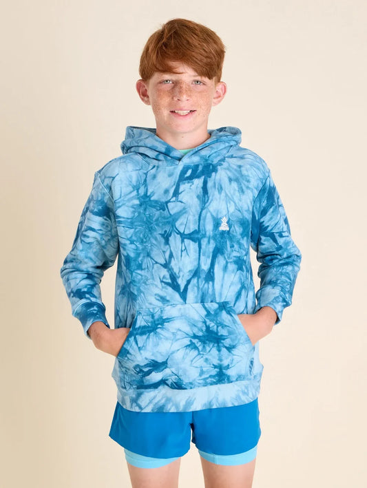 The Glass Fractal - Deep Blue (Boys Comfort Hoodie) - Image 1 - Chubbies Shorts