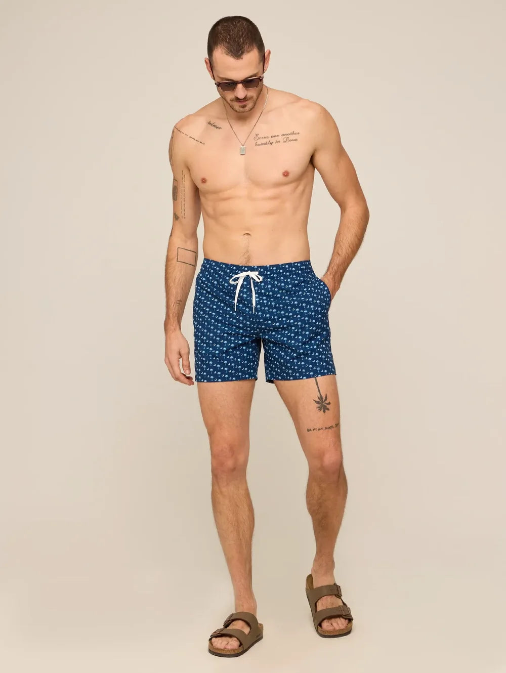The Goodnight Palmetto Moons 5.5" (Classic Lined Swim Trunk) - Image 5 - Chubbies Shorts