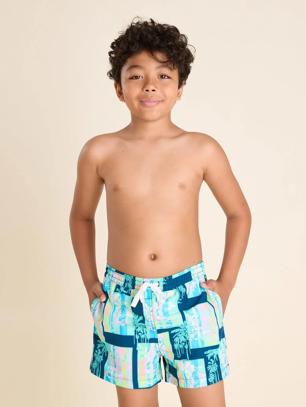 The Hip To Be Squares (Boys Classic Lined Swim Trunk) - Image 3 - Chubbies Shorts