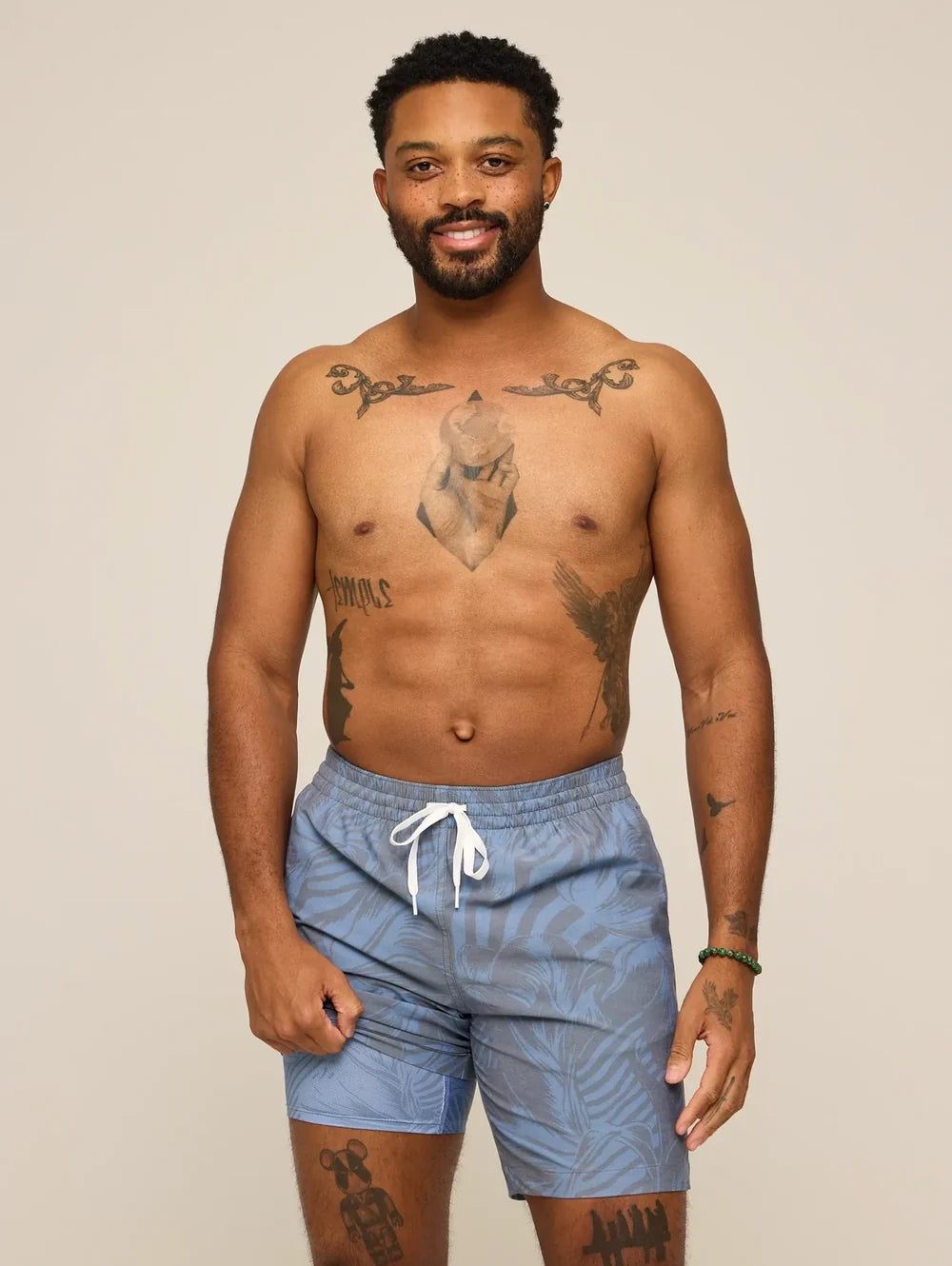 The Indigo Crazies 7" (Classic Lined Swim Trunk) - Image 4 - Chubbies Shorts