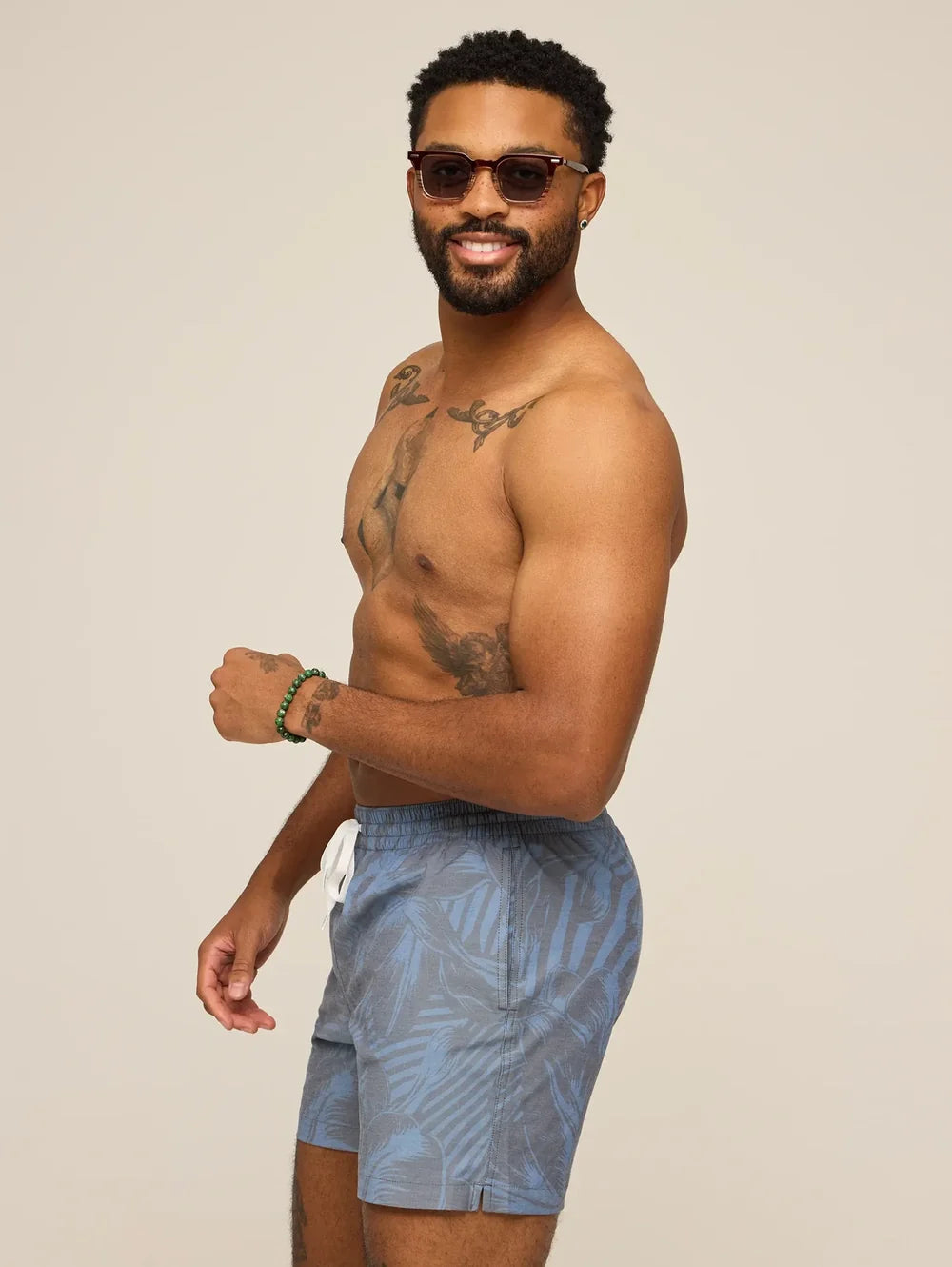 The Indigo Crazies 5.5" (Classic Lined Swim Trunk) - Image 3 - Chubbies Shorts