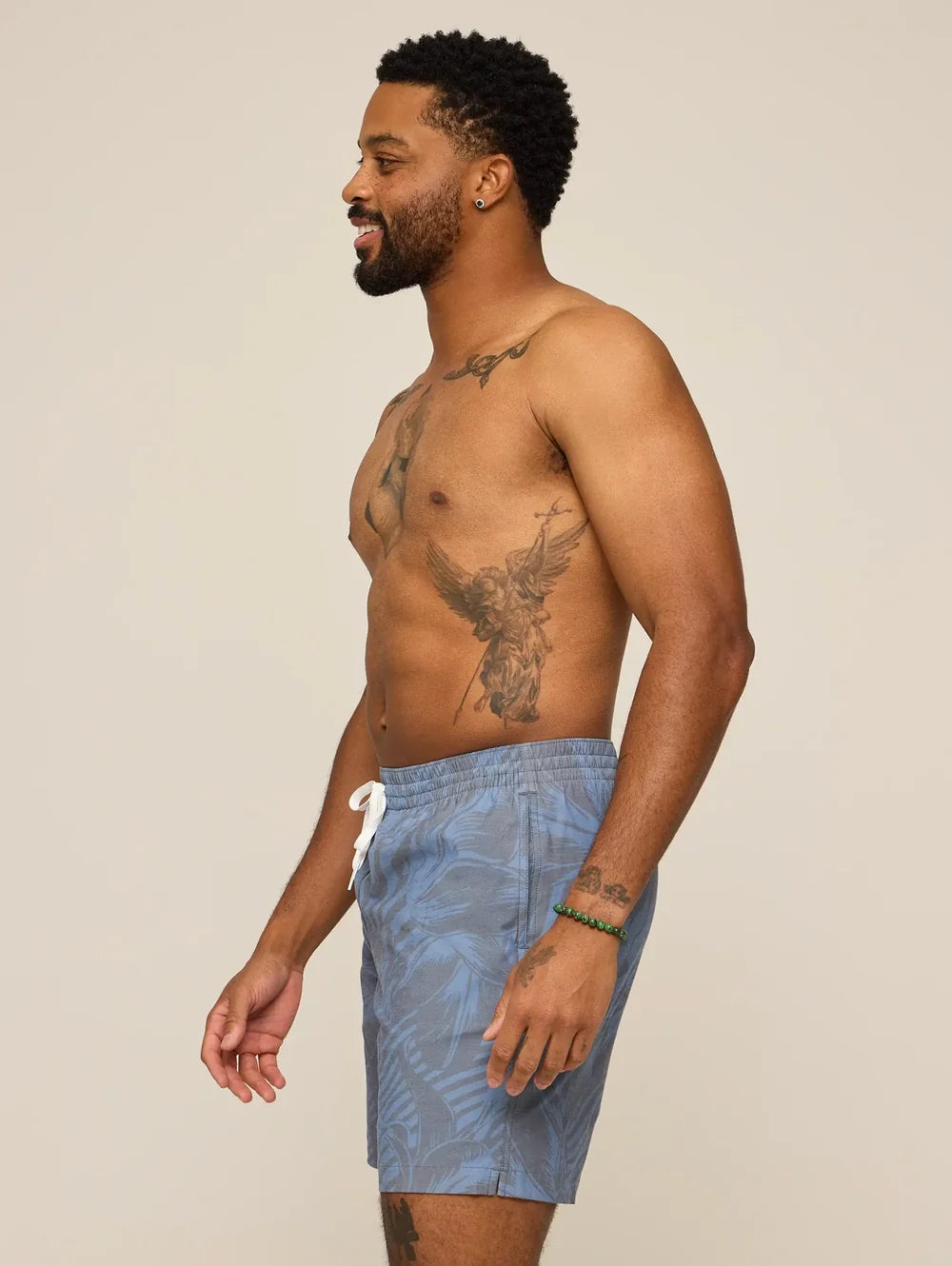 The Indigo Crazies 7" (Classic Lined Swim Trunk) - Image 5 - Chubbies Shorts