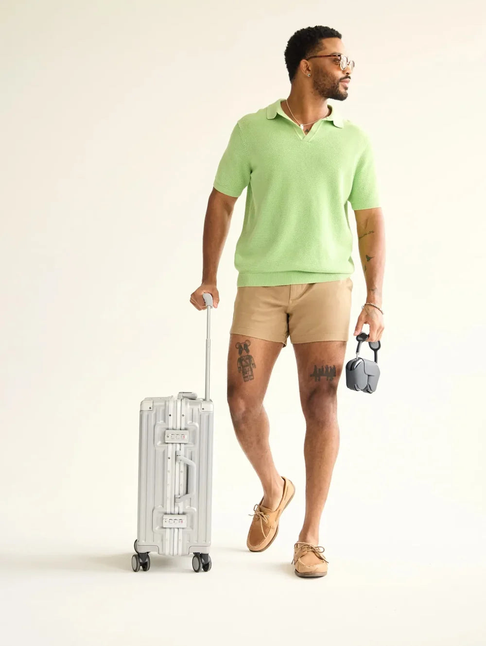 The Pistachio Glow (Knit Polo) - Image 10 - Chubbies Shorts