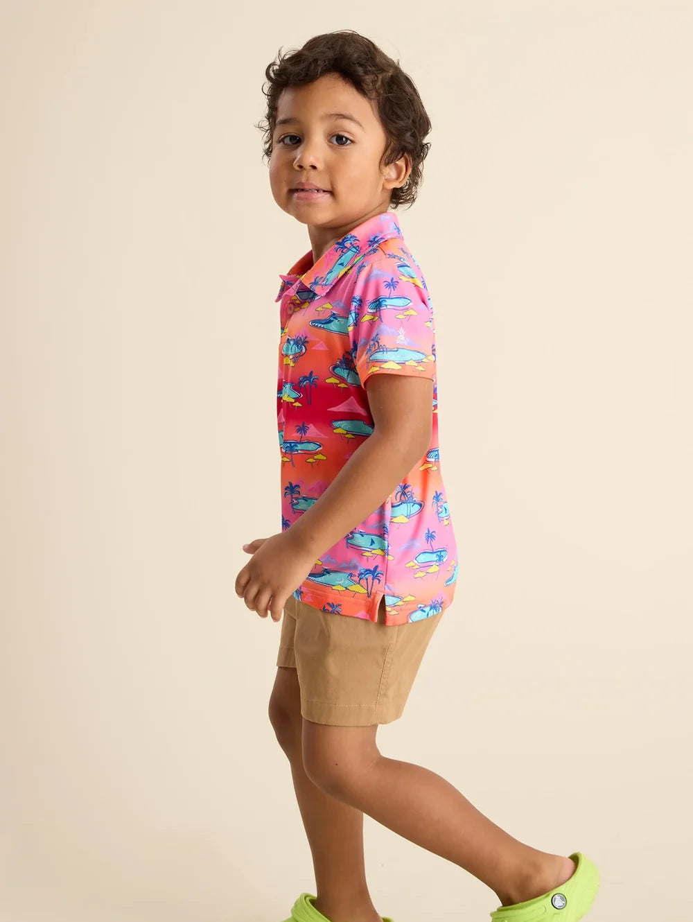 The Lil Offsite (Toddler Performance Polo) - Image 3 - Chubbies Shorts