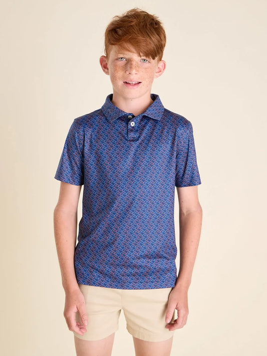 The Lone Star (Boys Performance Polo) - Image 1 - Chubbies Shorts