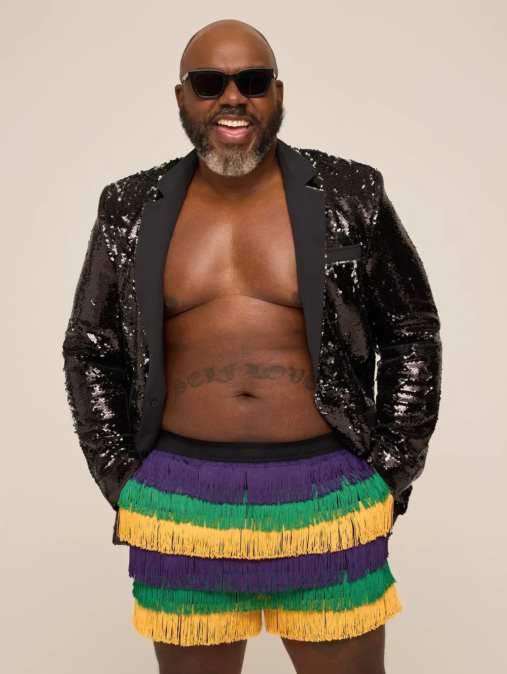 The Masquerade Motions 5.5" (Fringe Party Short) - Image 1 - Chubbies Shorts