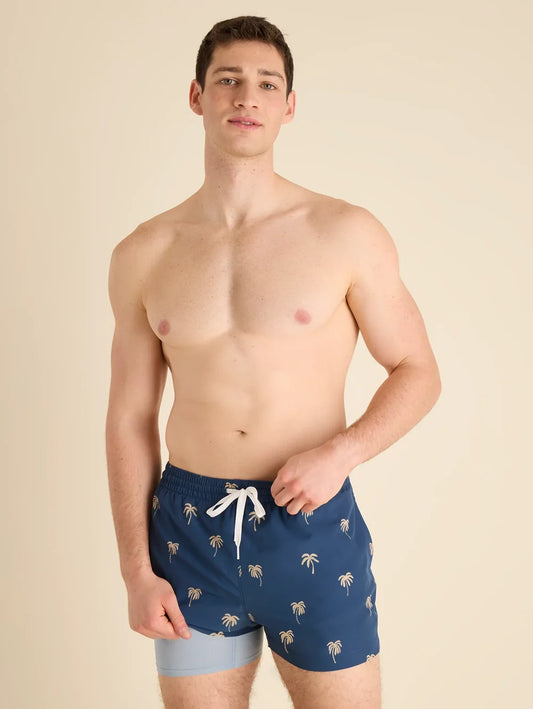 The Midnight Palms 4"(Classic Lined Swim Trunk) - Image 1 - Chubbies Shorts